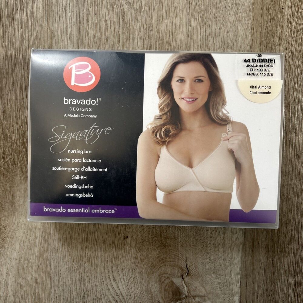 Bravado Designs Signature Nursing Bra Size 44 D/DD/E 123 Tan Chai Almond NEW